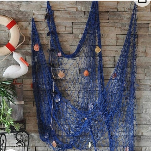 Fisherman Net Beach Decor. NWOT - Picture 2 of 6